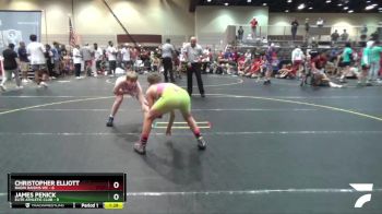 110 lbs Round 2 (6 Team) - Christopher Elliott, Ragin Raisins WC vs James Penick, Elite Athletic Club