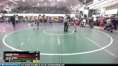 100 lbs Quarterfinal - Jakobe Valle, Homedale vs Devin Jones, East Valley