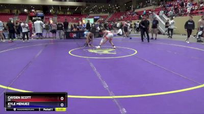 106 lbs Cons. Round 4 - Cayden Scott, OK vs Kyle Menuez, CO