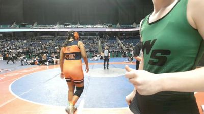 1-4A - 165 Quarterfinal - Lisette Munoz, North Pitt High School vs Felicity Hereim, West Stanly High School