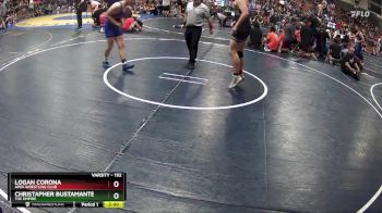 192 lbs Quarterfinal - Christapher Bustamante, The Empire vs Logan Corona, APEX Wrestling Club