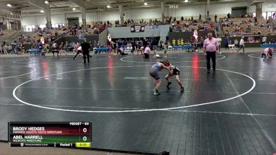 60 lbs Cons. Round 1 - Brody Hedges, Fairview Jackets Youth Wrestling vs Abel Harrell, Wildcats Wrestling