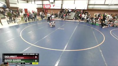 62 lbs Quarterfinal - Hudson Shaheen, Iron County Wrestling Academy vs Zach Abbott, Sanderson Wrestling Academy