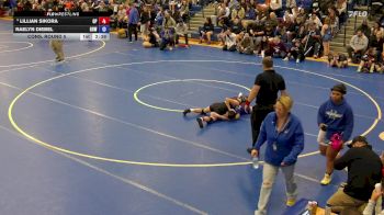 107 lbs Cons. Round 5 - Lillian Sikora, Orchard Park vs Raelyn Diebel, Gowanda