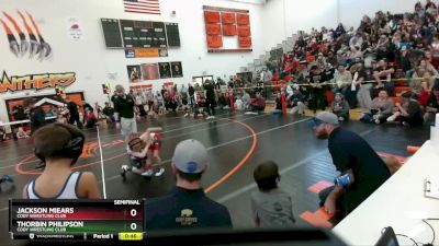 49 lbs Semifinal - Jackson Miears, Cody Wrestling Club vs Thorbin Philipson, Cody Wrestling Club