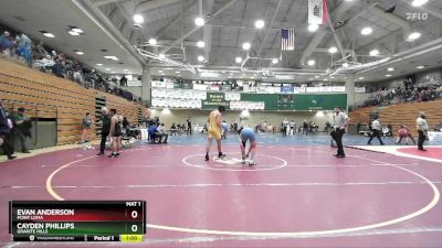 150 lbs Quarterfinal - Cayden Phillips, Granite Hills vs Evan Anderson, Point Loma