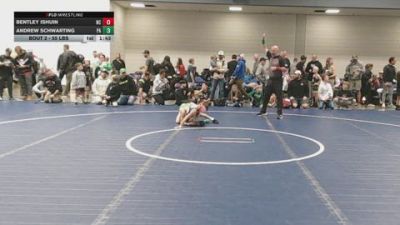 55 lbs Round Of 16 - Bentley Ishuin, NC vs Andrew Schwarting, PA