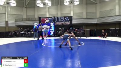 14U Boys - 75 lbs Cons. Round 2 - Colton Stephens, Bad Karma Wrestling Club vs Oscar Obregon, Bulldog Premier Wrestling Club