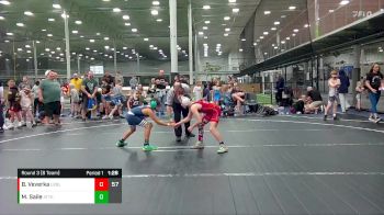 84 lbs Round 3 (8 Team) - Brennen Veverka, U2 Upstate Uprising Blue vs Michael Saile, Attack Mat Club