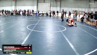 105 lbs Champ. Round 2 - Markko Foster, Michigan Premier vs Cris Escobar, Michigan West Wrestling Club