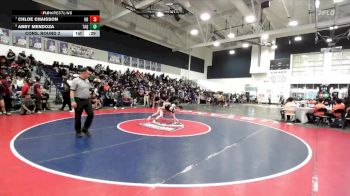 115 lbs Cons. Round 2 - Chloe Chaisson, Huntington Beach vs Abby Mendoza, Tahquitz