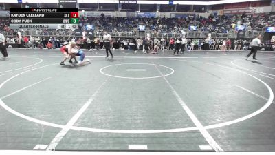 163 lbs Quarterfinal - Kayden Clelland, Silver Lake Wrestling Club vs Cody Puck, CIWC-Team Intensity