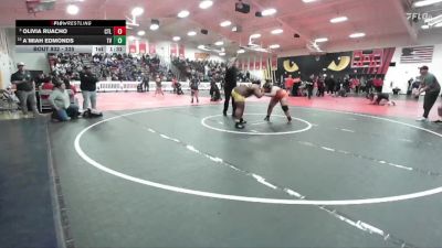 235 lbs Champ. Round 3 - A`miah Edmonds, Temecula Valley vs Olivia Ruacho, Central East