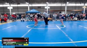 112 lbs Quarterfinal - Zoey Hollenbeck, Lakes Middle School vs Alizae Gomez, Nampa Bulldogs