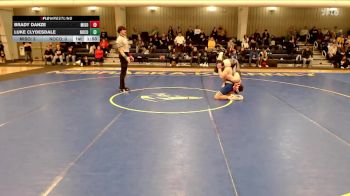 150 lbs Round 2 (16 Team) - Brady Danze, Millard South vs Luke Clydesdale, Norton Community