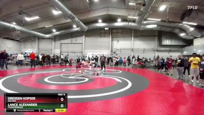 120 lbs Cons. Round 1 - Lance Alexander, ThunderRidge vs Dresden Kopser, Golden