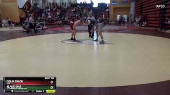 165 lbs Cons. Round 2 - Colin Falck, Coe vs Slade Dias, St. Ambrose University