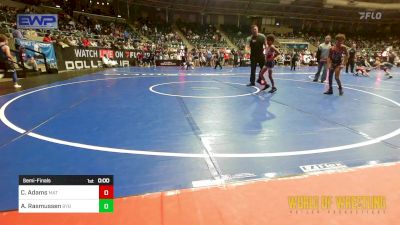 61 lbs Semifinal - Chase Adams, Mat Psycho vs Adam Rasmussen, Backyard Brawlers