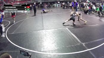 80 lbs Quarterfinal - Zechariah Davis, Fillmore Central vs Jace Humlicek, IronHawk Wrestling Academy