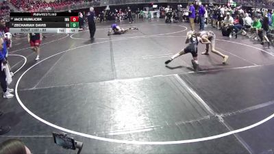 80 lbs Quarterfinal - Zechariah Davis, Fillmore Central vs Jace Humlicek, IronHawk Wrestling Academy