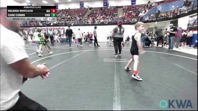 52 lbs Round Of 16 - Raleigh Whitlock, Norman Grappling Club vs Case Combs, Cowboy Wrestling Club
