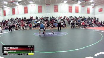 100 lbs Semifinal - Bella Buckles, Hudson vs Penny Edwards, Roosevelt