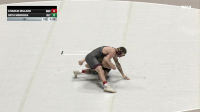157 lbs Semis & 3rd Wb (16 Team) - Seth Mendoza, Missouri vs Charlie Millard, Minnesota