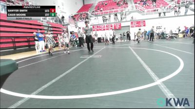 73 lbs Semifinal - Sawyer Smith, Little Axe Takedown Club vs Caius Moore, Standfast