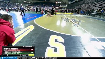 56 lbs Champ. Round 2 - Hendrix Echavarria, Moses Lake Wrestling Club vs Patrick Roberts, Cherry Creek Wrestling Club