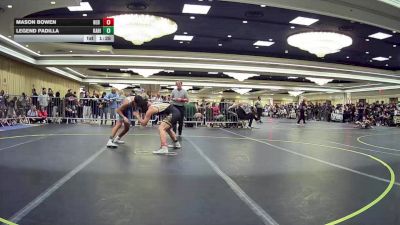 120 lbs Round Of 128 - Mason Bowen, Red Dot WC vs Legend Padilla, Kahiau Wr Ac