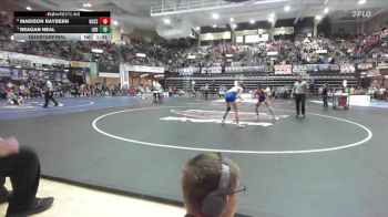 105 lbs Quarterfinal - Reagan Neal, Leon-Bluestem Hs vs Madison Raybern, Russell HS