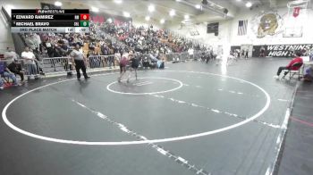120 lbs 3rd Place Match - Edward Ramirez, Rancho Mirage vs Michael Bravo, Shadow Hills
