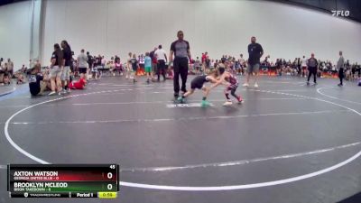 45 lbs Placement (4 Team) - Brooklyn Mcleod, Bison Takedown vs Axton Watson, Georgia United Blue