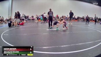 45 lbs Placement (4 Team) - Brooklyn Mcleod, Bison Takedown vs Axton Watson, Georgia United Blue