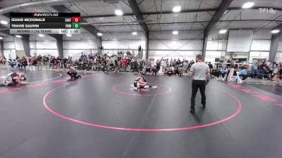 120 lbs Round 1 (16 Team) - Izaius McDonald, Cheyenne East vs Travis Gauvin, Fossil Ridge