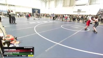 112 lbs Quarterfinal - Jonathan Matijas, Club Not Listed vs Jamey Barber, Journeymen Wrestling Club