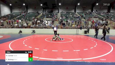 76 lbs Consi Of 4 - Hawk Carter, Georgia vs Cooper Bishop, South Forsyth WAR Wrestling Club