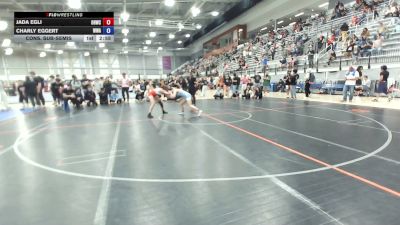 110 lbs Cons. Sub-semis - Jada Egli, Oak Harbor Wrestling Club vs Charly Eggert, Whatcom Wrestling Academy