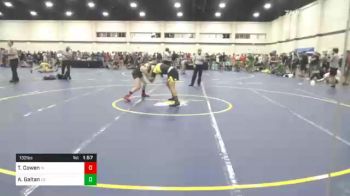 132 lbs Consolation - Ty Cowen, MI vs Aj Gaitan, CA