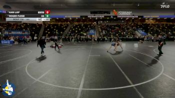 144 lbs Quarterfinal - Roger Flege, La Crosse Aquinas vs Kam Luif, Lombard (Montini)
