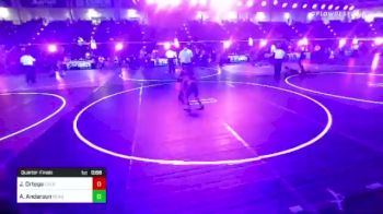 58 lbs Quarterfinal - Jr Ortega, Colorado Natives vs Avery Anderson, Bear Cave