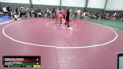 106-113 lbs Cons. Round 1 - Aliviah Ketzbeau, Washington vs Everleigh Monson, FordDynastyWrestlingClub