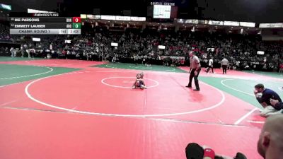 58 lbs Champ. Round 1 - Ike Parsons, DONA vs Emmett Lauber, ARC3