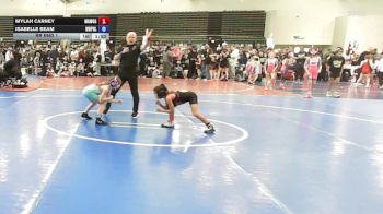 60 kg Rr Rnd 1 - Mylah Carney, MGW Glitter & Grit - Girls vs Isabelle Beam, NewWhale Purple - Girls