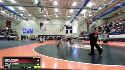 100 lbs Semifinal - Emma Rogers, Edwardsville (H.S.) vs Molly Snyder, Geneseo