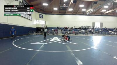 125 lbs Semifinal - Daniel Arellano, Menlo NCWA vs Ken Fernandez, Unattached