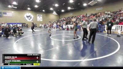 113 lbs Champ. Round 2 - Mason Esquibel, Reedley vs Aaron Silva, Calvary Chapel