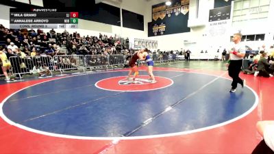 145 lbs Cons. Round 3 - Mila Grano, San Jacinto vs Annalese Arroyo, Norco