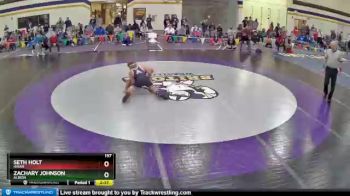 157 lbs Champ. Round 1 - Zachary Johnson, Albion vs Seth Holt, Hiram