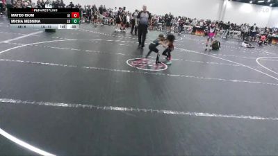 52 lbs Round 3 (3 Team) - Mateo Isom, Alpha Elite vs Micha Messina, Level Up Wrestling